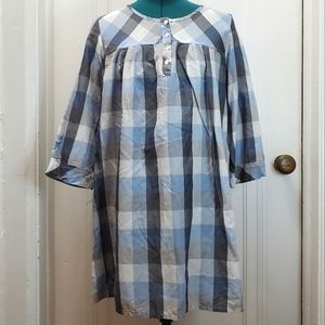 Muji Plaid Shift Dress or Tunic